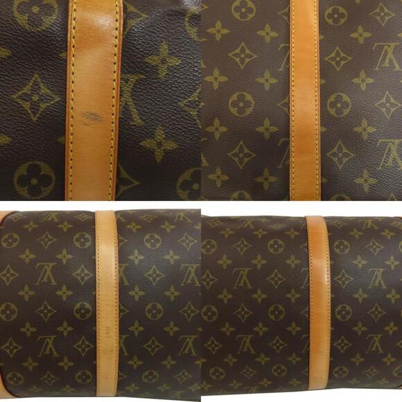 LOUIS VUITTON Brown Monogram Canvas Keepall 55 Boston Bag - Picture 6 of 11